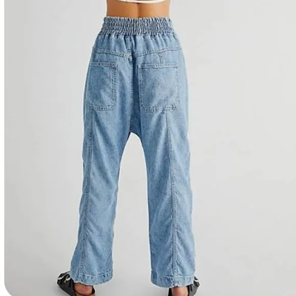 We The Free Size Small Arcadia Denim Harem Pants - Picture 2 of 8